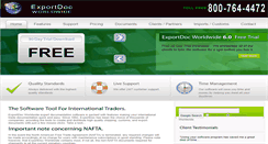 Desktop Screenshot of exportdoc.com